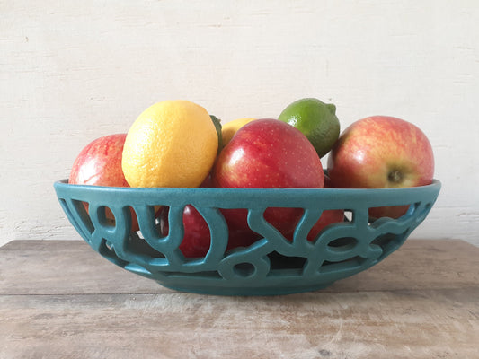 Oval Swirl Fruit Bowl