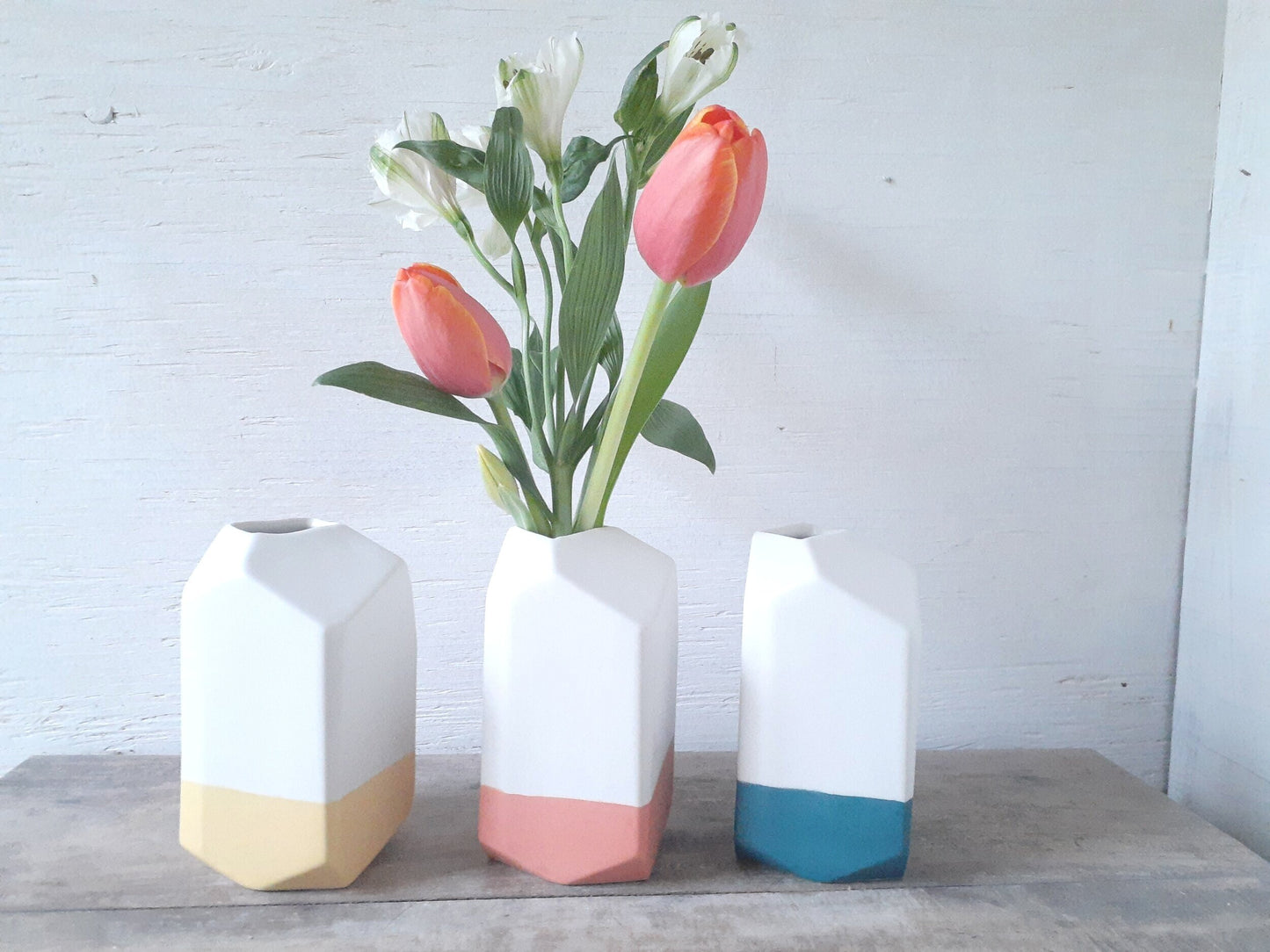 Color Block Jewel Vase