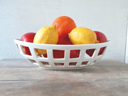 Oval Basket Fruit Bowl