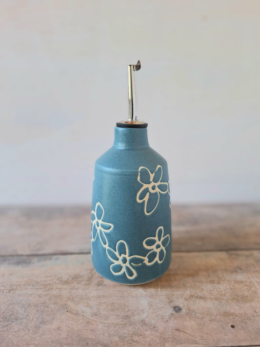 Floral Olive Oil Cruet