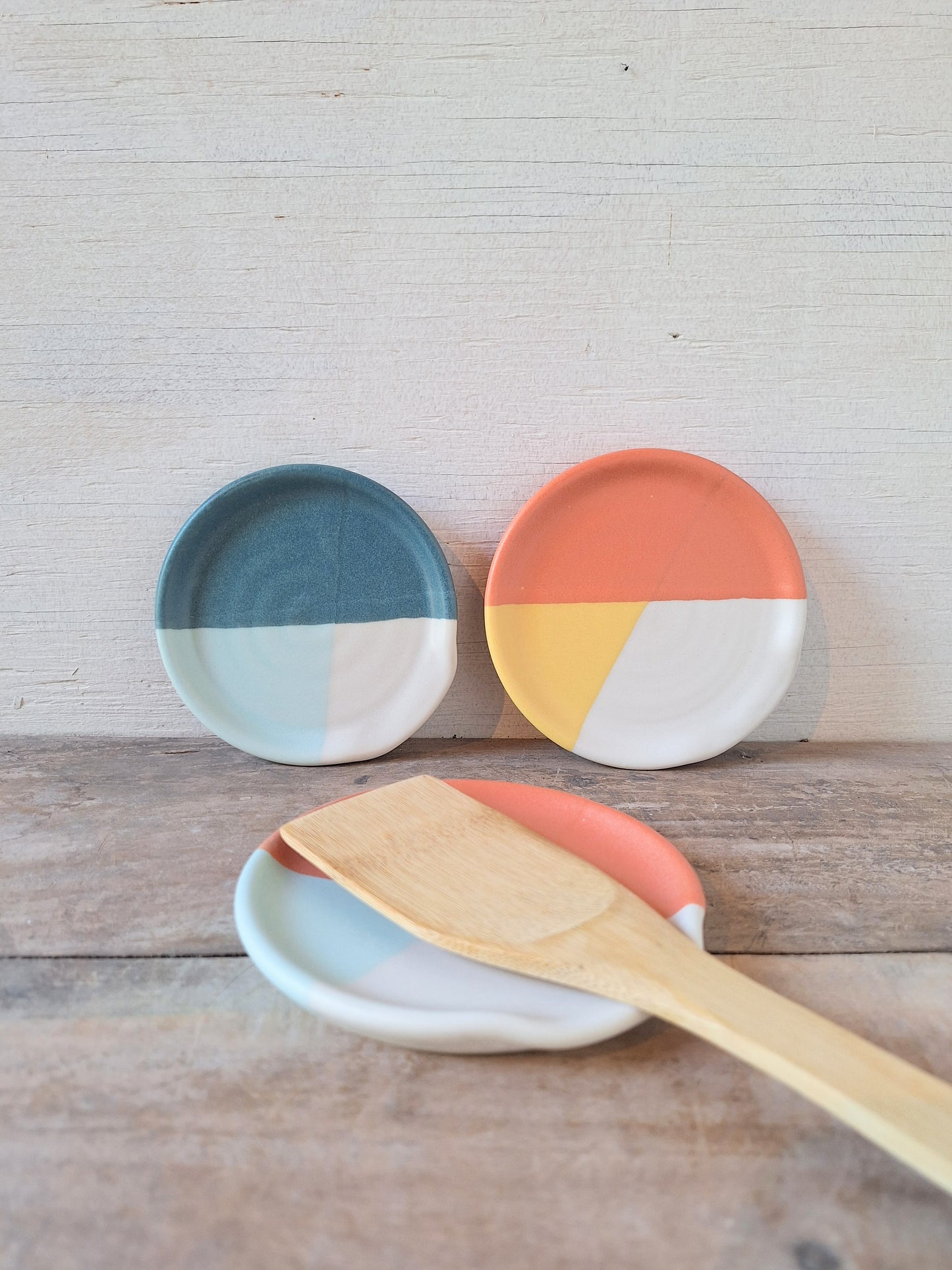 Tri-Color Spoon Rest