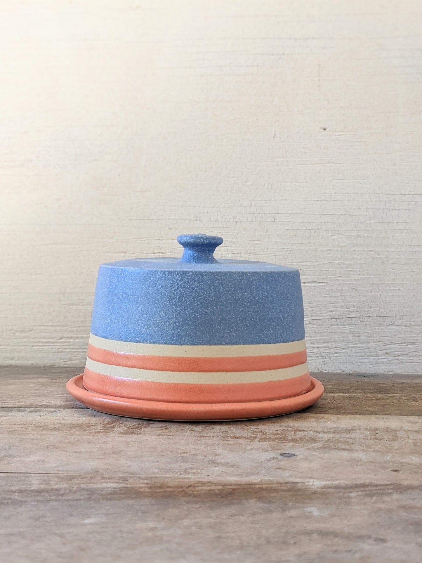 Striped Butter Dish